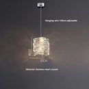 Ljojo Crystal Pendant Light Chandelier Modern Stylish Lighting Fixture for Bedroom Hallway Decor