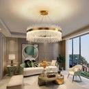 Ljojo Luxe Crystal Pendant Light for Living Room Dining Bedroom