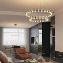 LED Pendant Light Luxe Glass Acrylic Chandelier | Ljojo