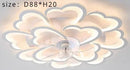 Ljojo Luxury Modern Ceiling Fan Lamp for Living & Dining Room