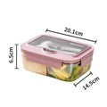 Ljojo Lunch Box Set: Leakproof, Microwave Safe, Divided, for Office Workers, Picnic, Camping