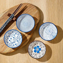 Ljojo Mini Ceramic Plate Set for Sushi Soy Sauce & Snacks