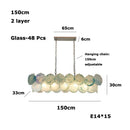 Modern Vintage Glass LED Pendant Light for Bedroom Living Room by Ljojo