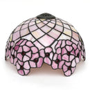 Ljojo 12" Scandinavian Stained Glass Cherry Blossoms Lampshade Retro Handmade Replacement