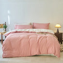 Ljojo 100% Cotton Yarn-Dyed 4-Piece Duvet Set - Ultra-Soft Bedding