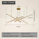 Ljojo Modern Nordic LED Pendant Lamp Chic Aluminum Golden Black Dining Room Fixture