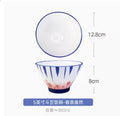Ljojo 5 Inch Ceramic Rice Porridge Bowl Fruit Salad Breakfast Dim Sum Bowl