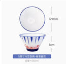 Ljojo 5 Inch Ceramic Rice Porridge Bowl Fruit Salad Breakfast Dim Sum Bowl