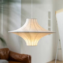 Japanese Wabi Sabi Spaceship Silk Pendant Light Chandelier Home Decor by Ljojo