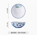 Ljojo 5 Inch Ceramic Bowl Set for Vegetables, Soup, Eggs, Air Fryer, Salad, Noodles