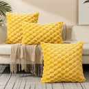 Ljojo Luxury Faux Fur Cozy Throw Pillow Cover for Sofa Couch