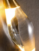 Modern Copper Crystal Wall Lamp Designer for Living Room Dining Bedroom by Ljojo