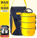 Ljojo 304 Stainless Steel Insulated Lunch Box - Student Microwave Heating Portable Container