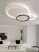 Ljojo Light Luxury Crystal Ceiling Chandelier for Living Room and Bedroom