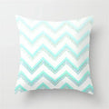 Ljojo Mint Green Geometric Animal Print Pillowcase for Home and Office Decor