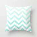 Ljojo Mint Green Geometric Animal Print Pillowcase for Home and Office Decor