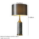 Ljojo Marble Table Lamp: Minimalist Modern Luxury Stone Light for Bedroom or Hotel