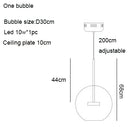 Italian Design Glass Bubble Pendant Light Chandelier for Living Room by Ljojo