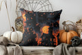 Halloween Pillow Cover Ghosts & Black Cat Design by Ljojo