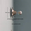 Ljojo LED Wall Light Mirror White Iron Bedside Wall Lamp