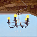 Ljojo Bauhaus Round Metal LED Pendant Lights French Retro Industrial Hanging Lamp