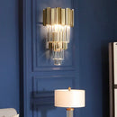 Modern Gold Crystal Wall Lamp LED Light E14 Bulbs Bedroom Living Room Lighting Ljojo