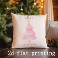 Ljojo Merry Christmas Pillows with Festive Designs for Sofa, Bedroom, Car