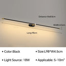 Ljojo Slim Wall Sconce Mirror Light for Bathroom Bedroom Corridor - Minimalist Bedside Lamp