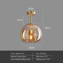 Modern LED Glass Ceiling Lights Chandelier for Home Indoor Bedroom Aisle Corridor E27 Lustre by Ljojo
