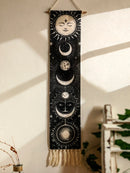 Ljojo™ Moon Phase Celestial Wall Hanging Tapestry with Tassel