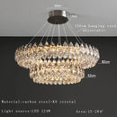 Modern Crystal Chandelier Light Fixture Hanging Lamp for Kitchen Dining Table Staircase - Ljojo