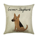 Ljojo Linen Pillowcase: Cartoon Digital Print Pattern for Office, Car, Home Sofa