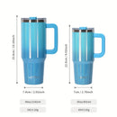 Ljojo 40oz Tumbler with Handle & Straw - Double Wall Vacuum Insulated Stainless Steel Cup