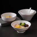 Ljojo Melamine Noodle Bowl Set - Japanese Style Ramen Bowls for Kitchen Tableware