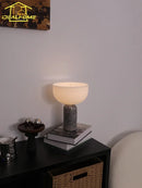 Danish Design Marble Table Lamp with USB | Modern Touch Switch Desk Light by Ljojo
