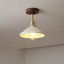 Ljojo LED Glass Ceiling Lamp Modern Yellow Lighting for Home Restaurant Hallway