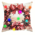Ljojo LED Christmas Pillowcase - Santa Claus Fawn Design for Festive Home Decor