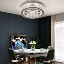 Crystal LED Circle Chandelier Lustre - Modern Bedroom Living Room Ceiling Lamp by Ljojo