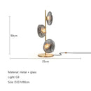 Italian Minimalist LED Floor Lamp Smoke Gray Glass for Artistic Home Decor by Ljojo