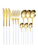 Ljojo 12pc Stainless Steel Cutlery Set - Knife, Fork, Spoon