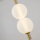Ljojo Vertical Glass Chandelier Pendant Lamp for Bedroom and Living Room Decor