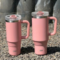 Ljojo 40oz Tumbler Cup Stainless Steel Insulated Coffee Mug with Straw