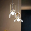 Nordic Minimal Glass LED Pendant Light Chandelier for Bedroom - Ljojo