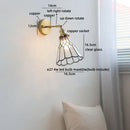Ljojo LED Wall Light Fixture Kids Room Decor Glass Bedroom Lamp