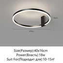 Ljojo LED Ring Ceiling Chandelier for Modern Home Lighting