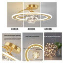 Ljojo Modern LED Pendant Light Fixture | Unique Planetary Glass Ball Chandelier for Stylish Home Decoration