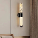 Ljojo Marble LED Wall Light Dimmable Sconce - Black Metal - Bedroom, Parlor, Kitchen