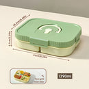 Ljojo Refrigerator Fresh-keeping Box 3/4/6 Grids Onion Garlic Pepper Storage Organizer