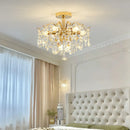 Ljojo Luxury Crystal Chandelier LED Ceiling Light for Living Room Dining Bedroom