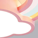 Ljojo Cartoon Rainbow Cloud Ceiling Light for Children's Bedroom - Princess Room Lighting Fixtures
